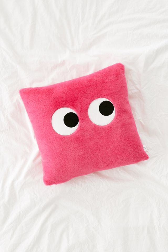 Googly Eyes Plush Throw Pillow #1