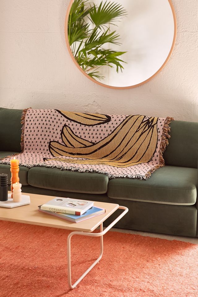 Calhoun & Co. Bananas! Woven Throw Blanket #1