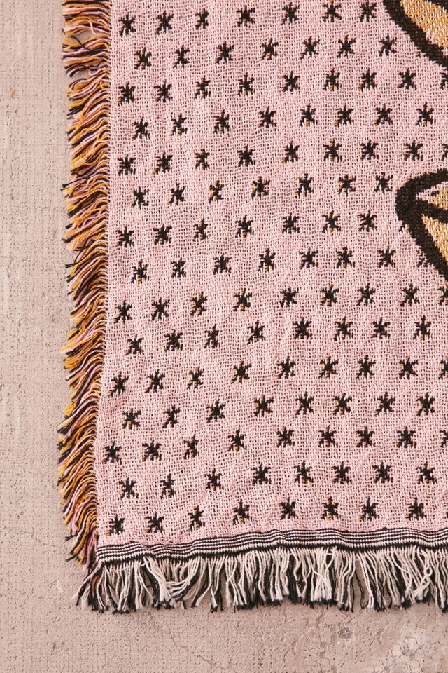 Calhoun & Co. Bananas! Woven Throw Blanket #4