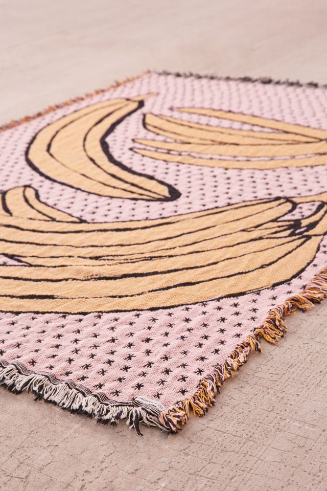 Calhoun & Co. Bananas! Woven Throw Blanket #5