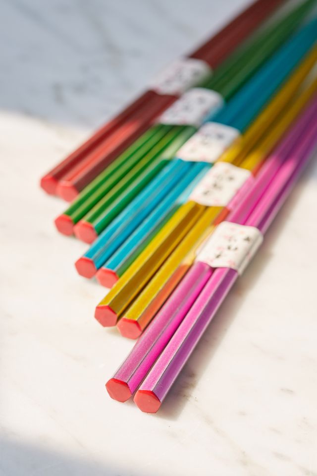 Miya Neon Metallic Chopsticks Set #2