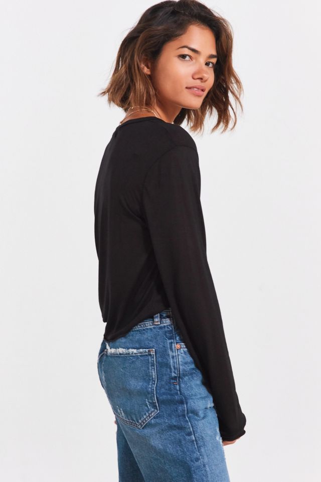 Project Social T Halie Lettuce Edge Long Sleeve Tee #4