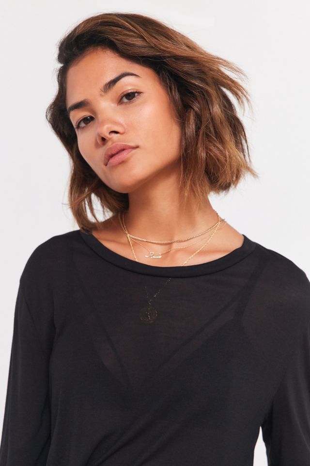 Project Social T Halie Lettuce Edge Long Sleeve Tee #5