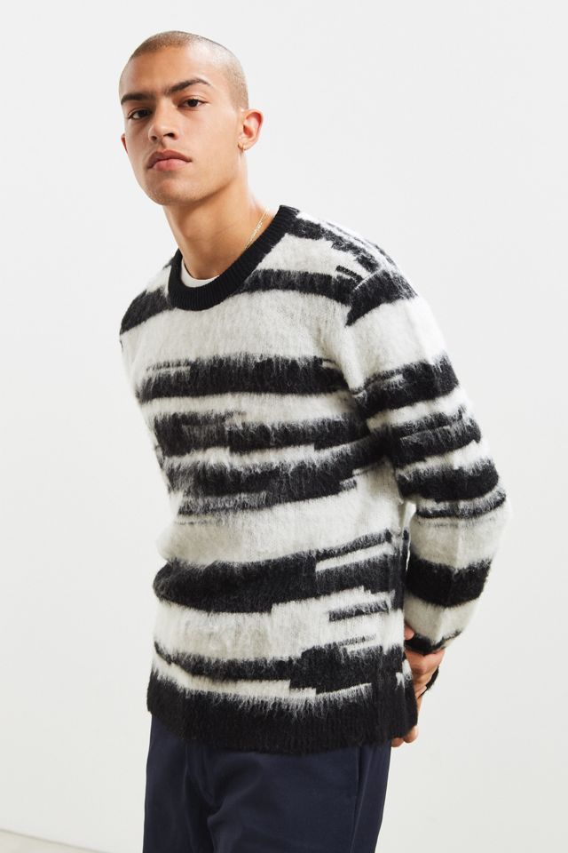 UO Shaggy Pattern Sweater | Urban Outfitters