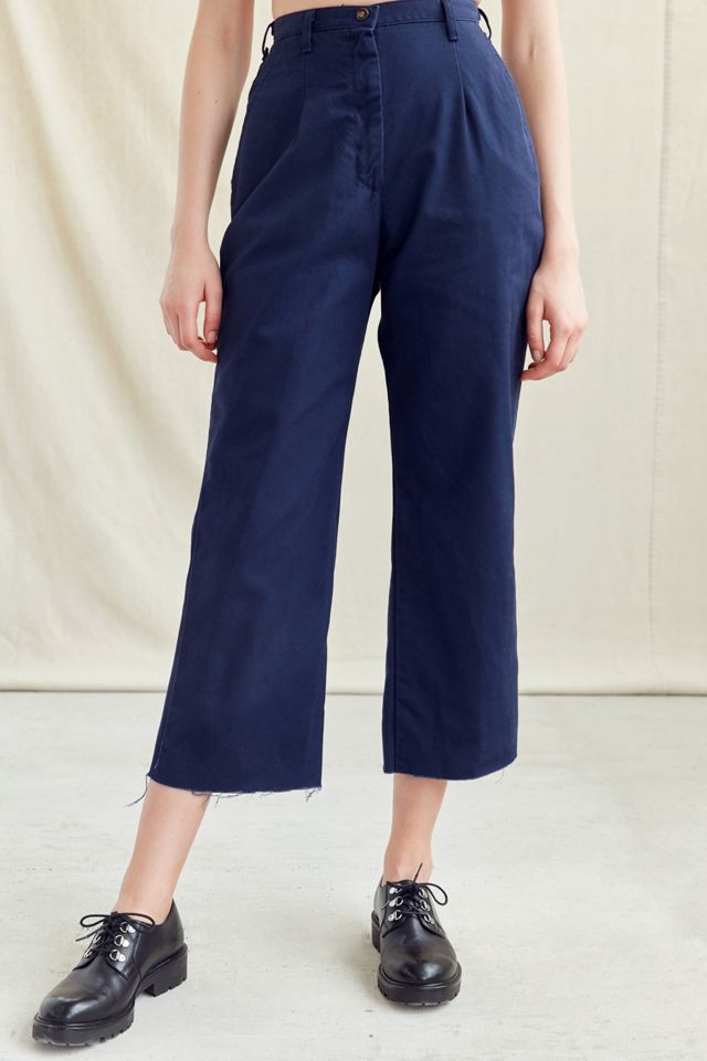 Vintage Cropped Frayed Work Pant #2