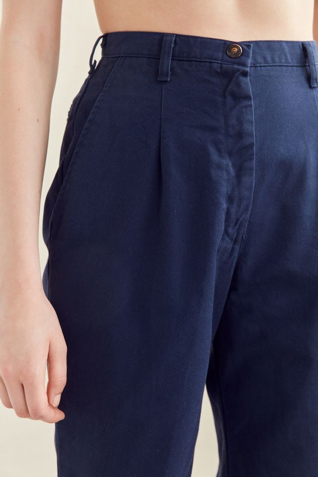 Vintage Cropped Frayed Work Pant #3
