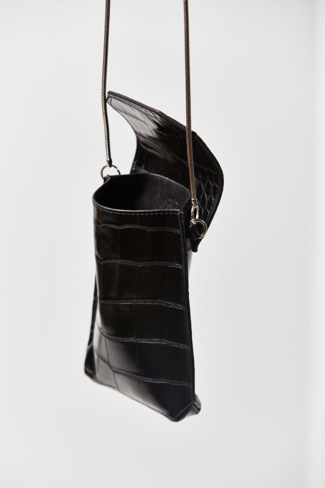 Petit sac à bandoulière en faux crocodile #2