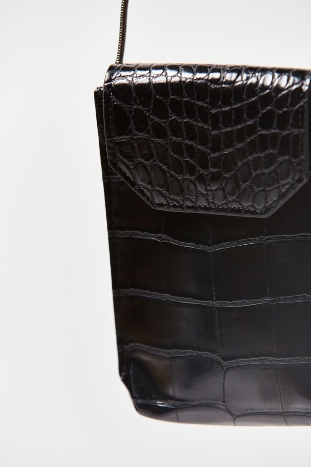 Petit sac à bandoulière en faux crocodile #4