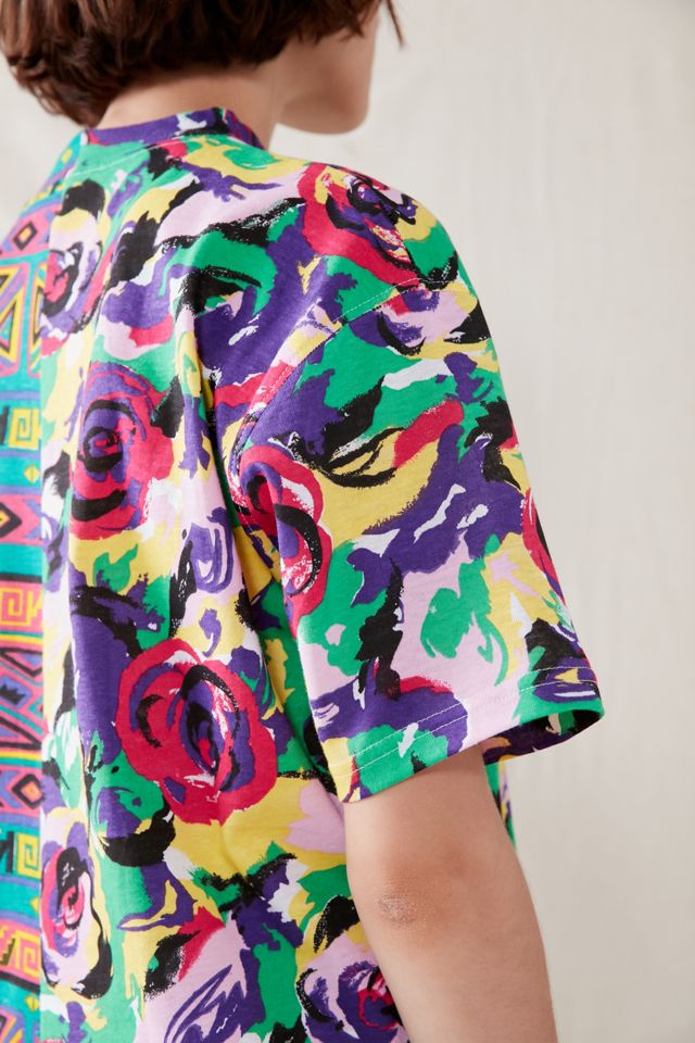 Urban Renewal Recycled Abstract Spliced Graphic Tee #5