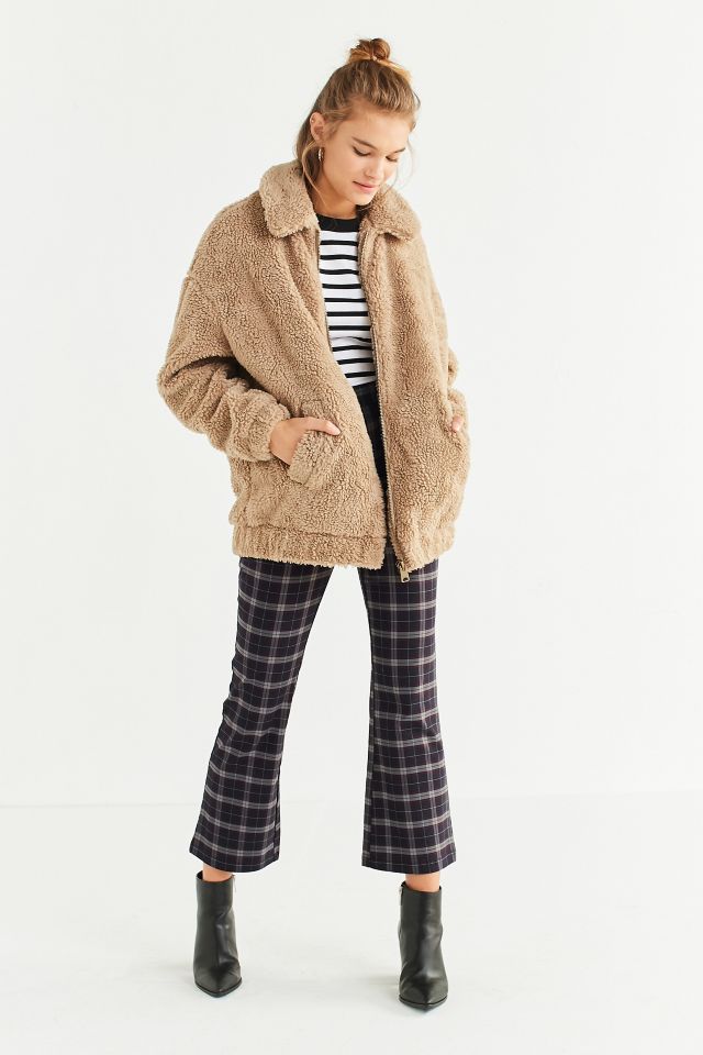 Light Before Dark Oversized Faux Sherpa Zip-Up Jacket #3