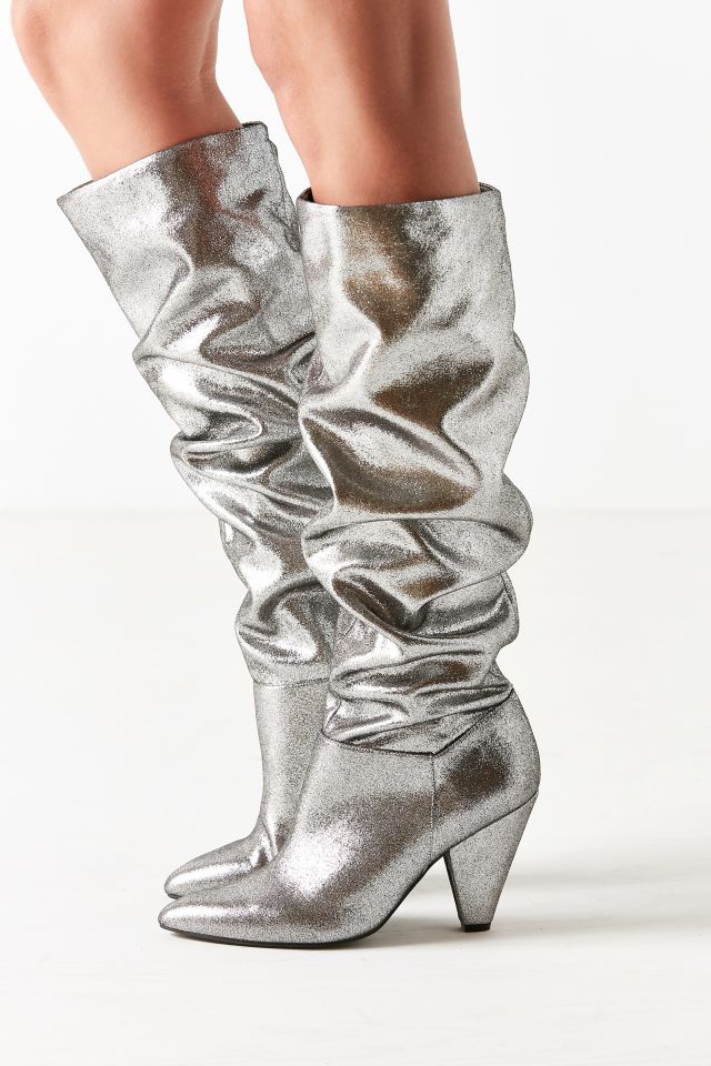 Tess Glitter Scrunch Knee-High Boot #2