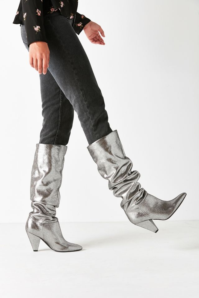 Tess Glitter Scrunch Knee-High Boot #3
