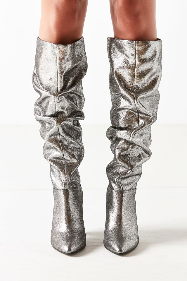 Tess Glitter Scrunch Knee-High Boot #4