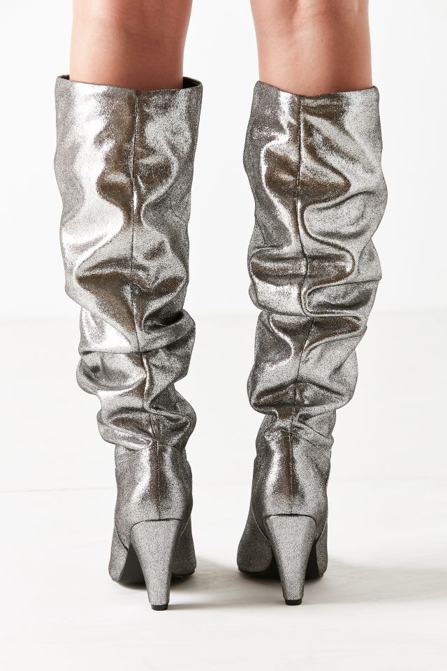 Tess Glitter Scrunch Knee-High Boot #5