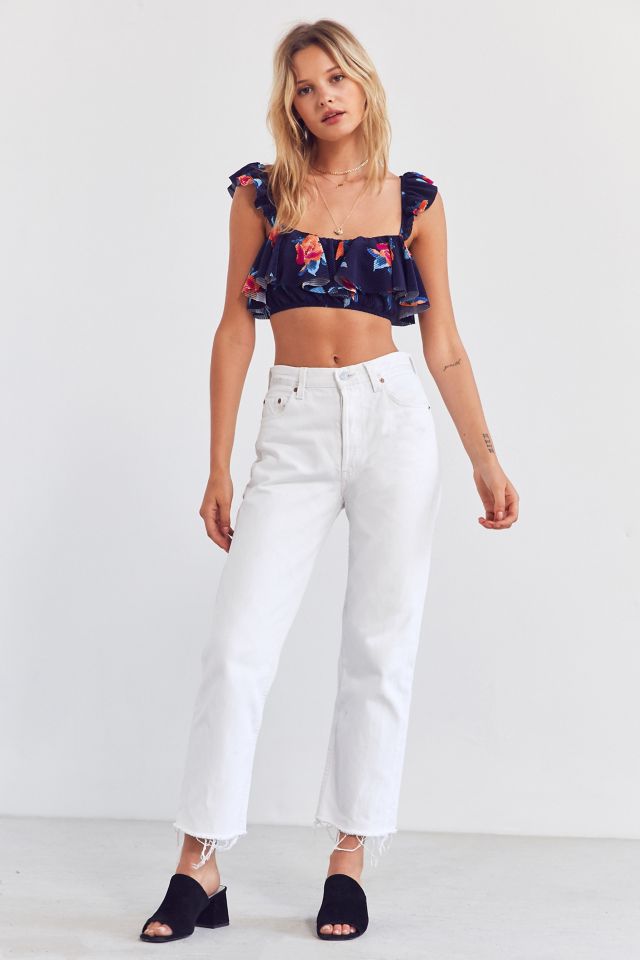 Camisole courte à volants et fleurs Kimchi Blue #3
