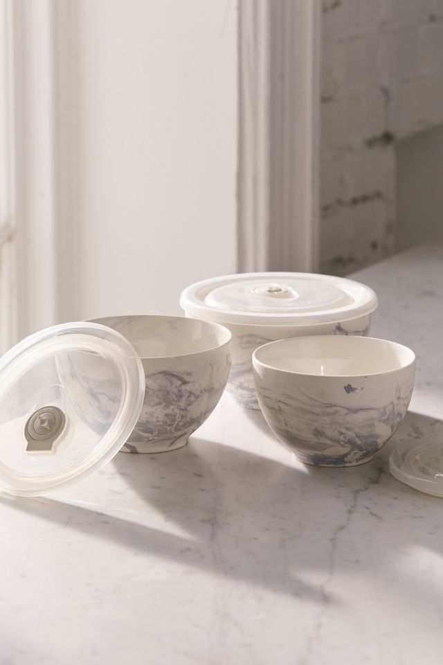 Marble Ceramic To-Go Bowl - Set Of 3 #1
