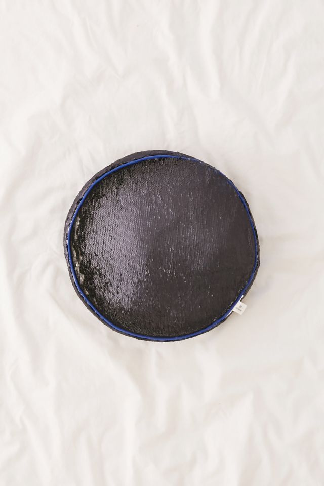Mermaid Reversible Sequin Round Pillow #1