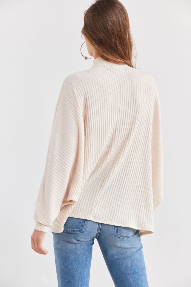 Silence + Noise Sky Open Mock-Neck Sweater #1