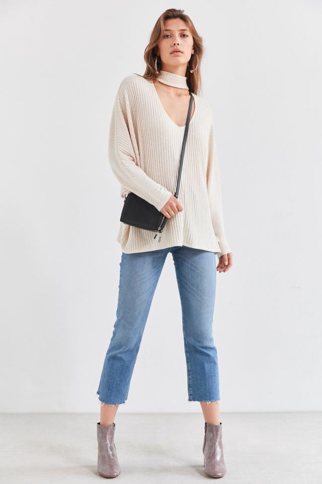 Silence + Noise Sky Open Mock-Neck Sweater #3