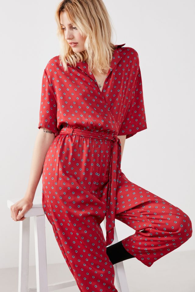 Urban outfitters store red jumpsuit