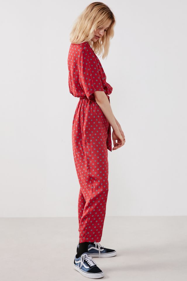 Urban outfitters sale red jumpsuit