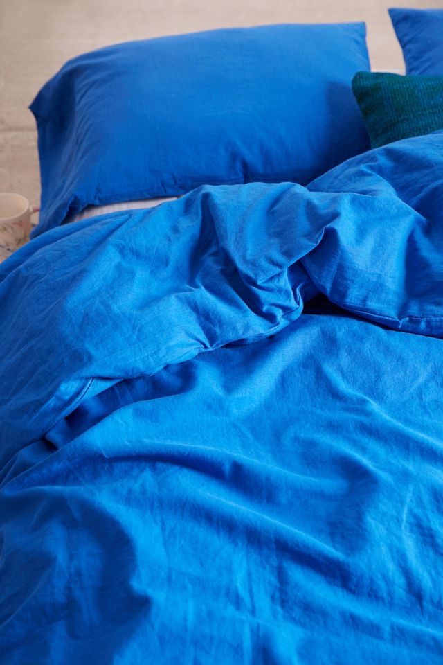 Linen Blend Cobalt Duvet Cover #2