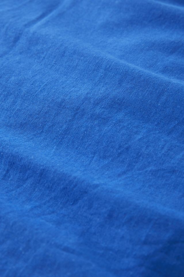 Linen Blend Cobalt Duvet Cover #4