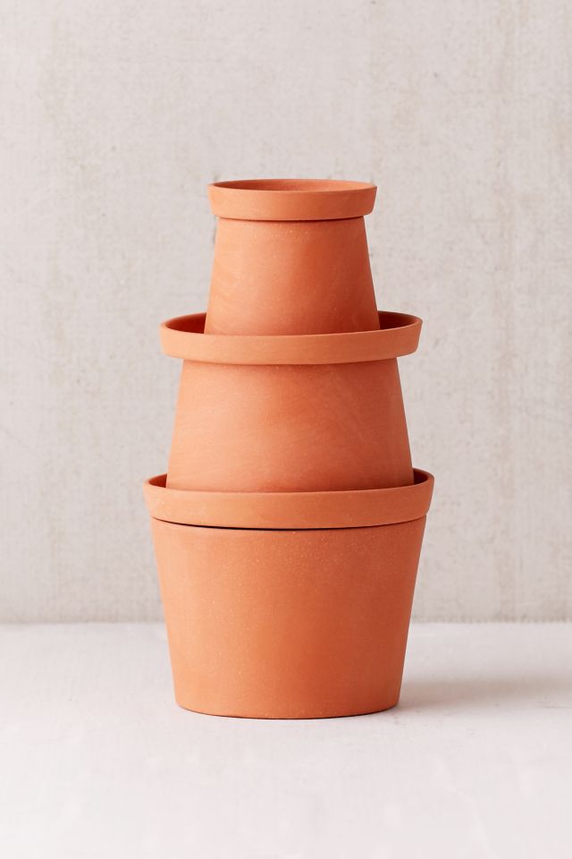 Michiko Shimada Mini Terracotta Planters - Set of 3 #1