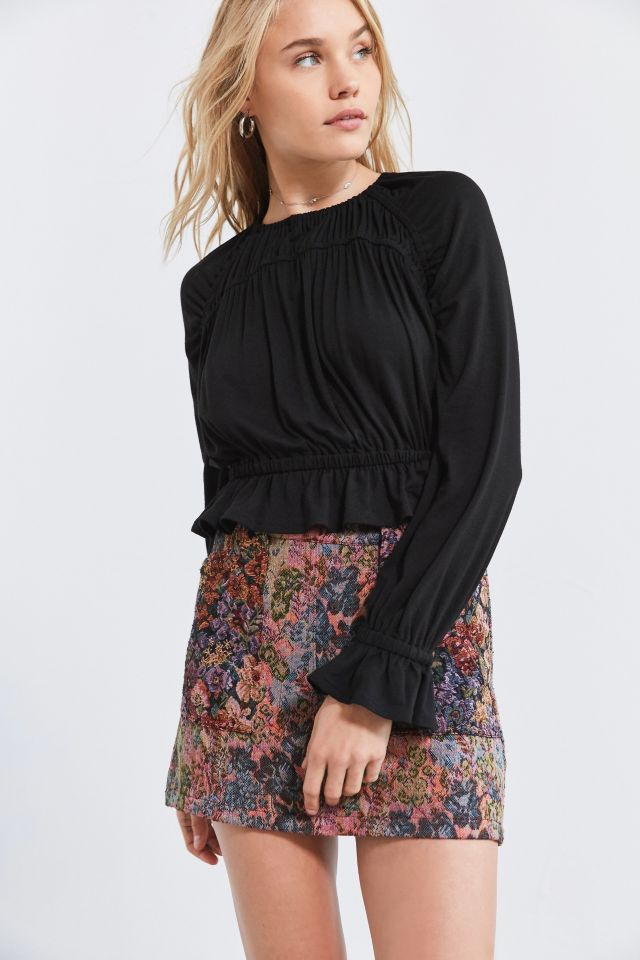Kimchi Blue Bella Pleated Ruffle Blouse #5