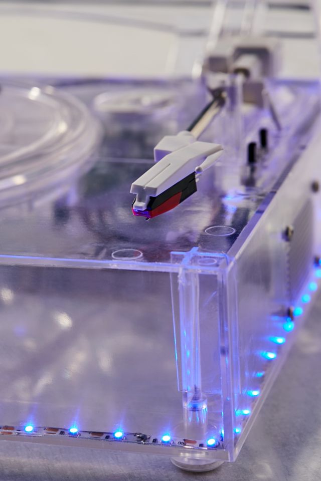 Clear LED Light-Up Turntable | Urban Outfitters