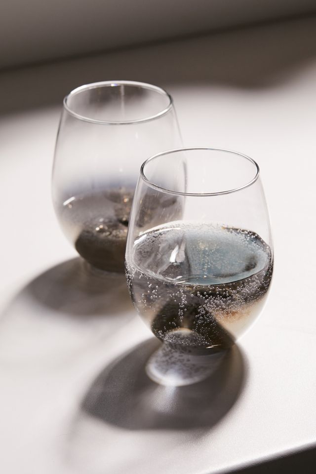 Metallic Ombre Stemless Wine Glass – Set of 2 #1