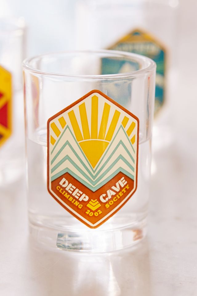 Retro Camping Logo Shot Glasses Set #1