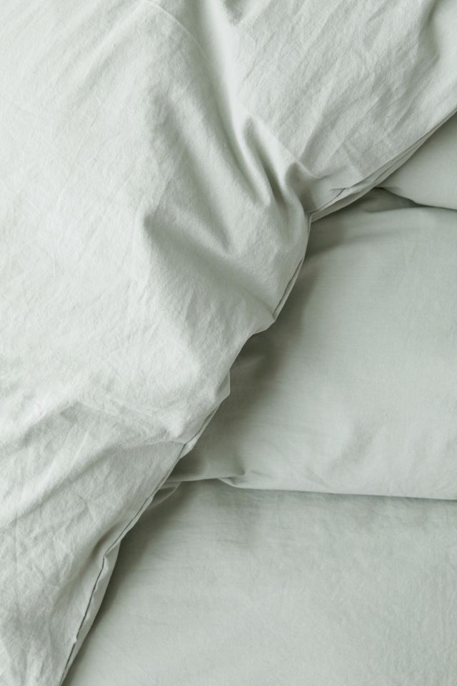 Housse de couette à pompons en coton délavé #2