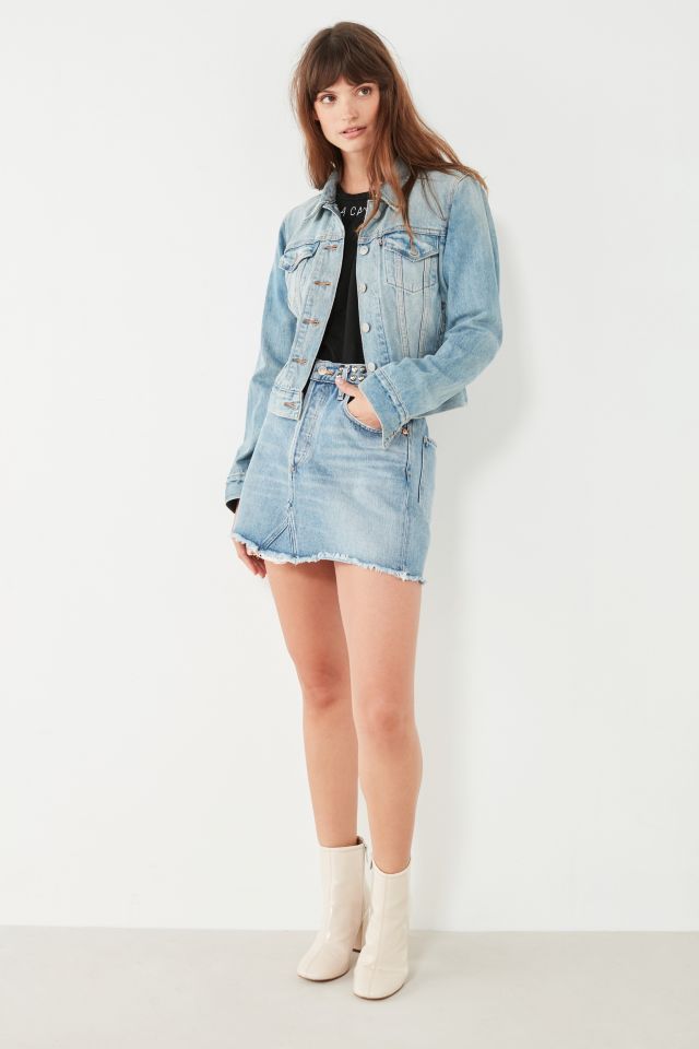 AGOLDE Quinn Studded Denim Mini Skirt #3
