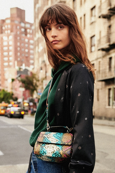 Sem Faux Snake Crossbody Bag | Urban Outfitters