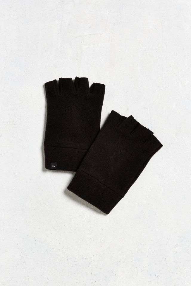 Gants sans doigts en laine polaire #1