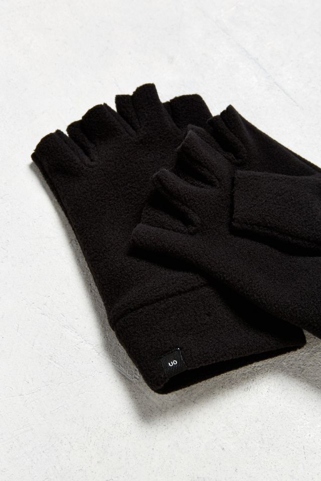 Gants sans doigts en laine polaire #2