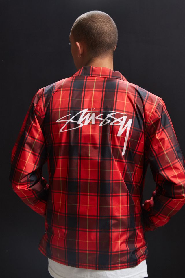 Stussy Cruize Plaid Coach Jacket | Urban Outfitters Stussy Cruize Plaid Coach Jacket | Urban Outfitters