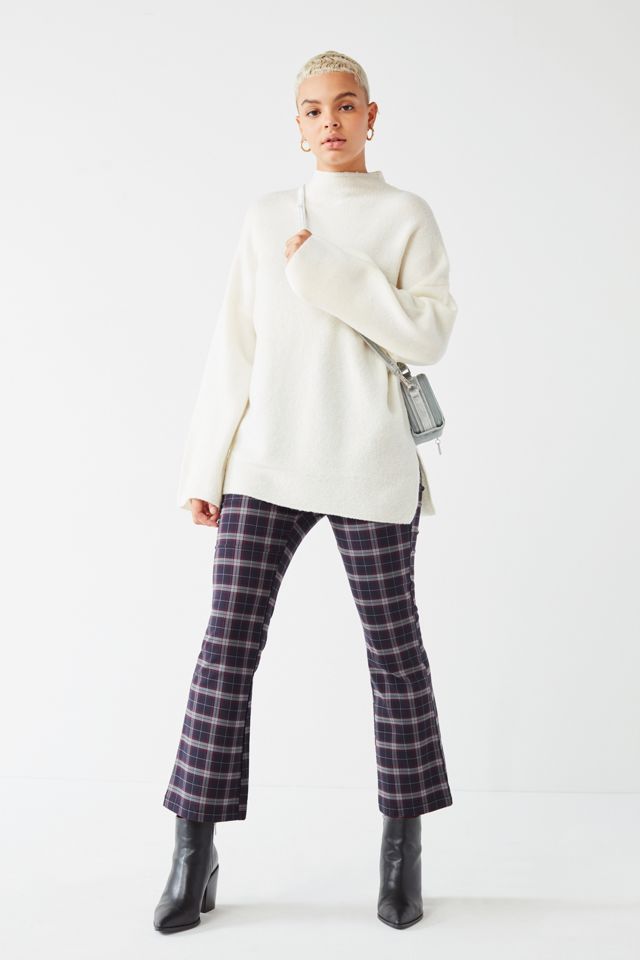 UO Benny Fuzzy Mock-Neck Sweater #1