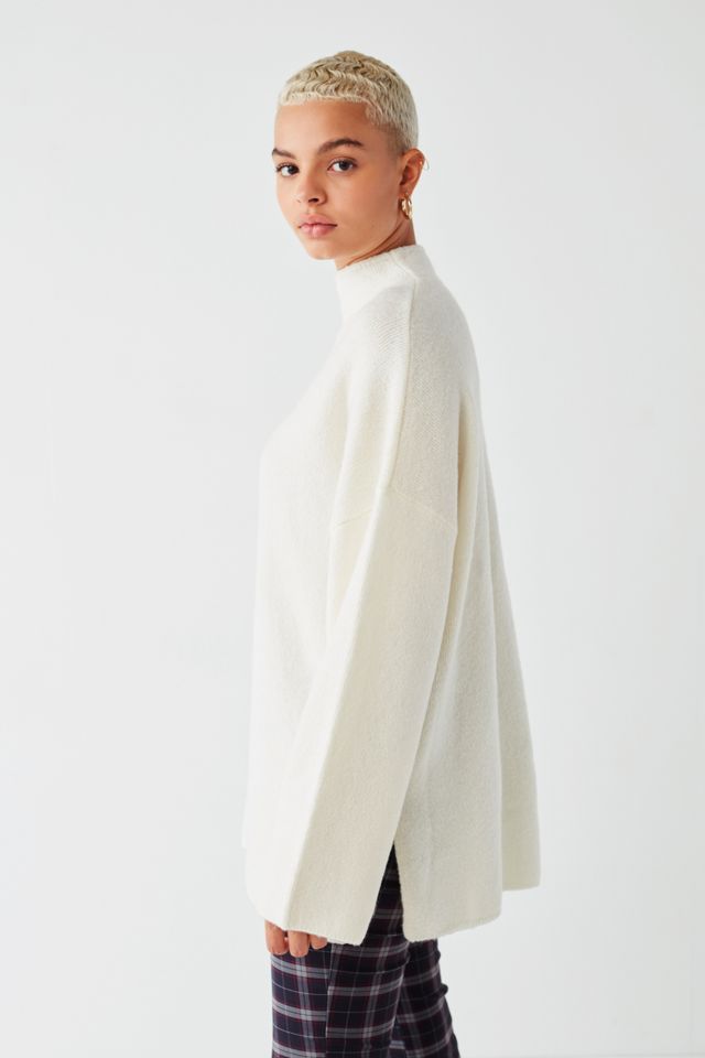 UO Benny Fuzzy Mock-Neck Sweater #2