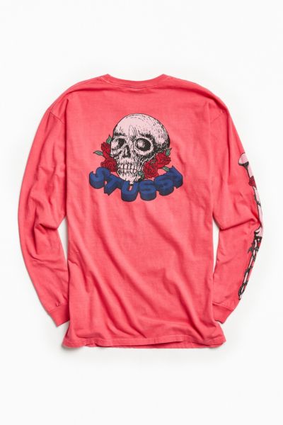 Stussy Skull And Roses Long Sleeve Tee | Urban Outfitters