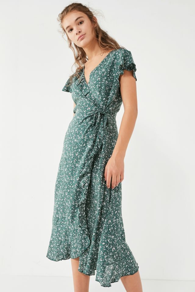 Urban outfitters kimchi sale blue wrap dress