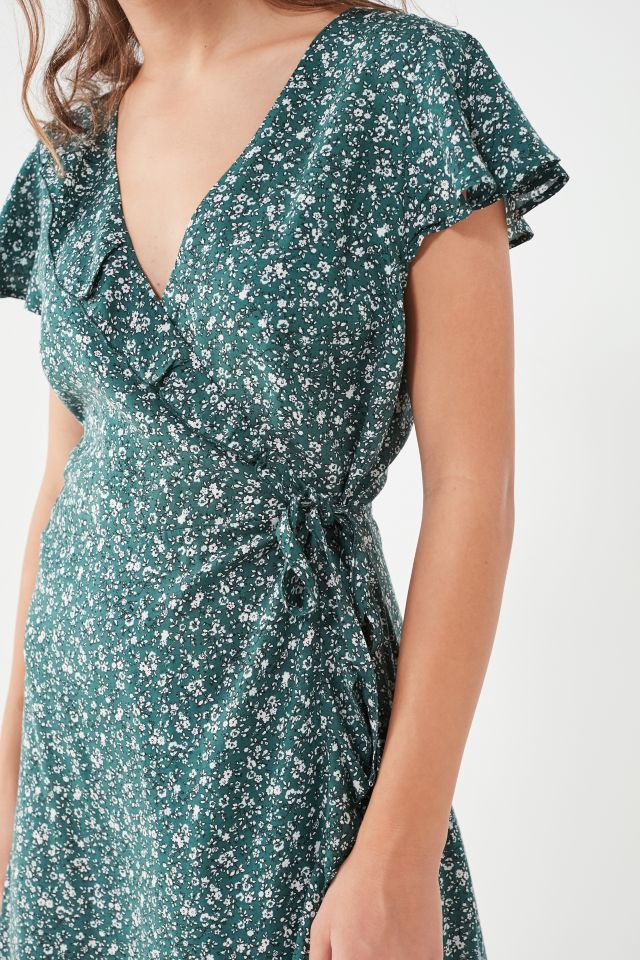 Urban outfitters kimchi 2024 blue wrap dress