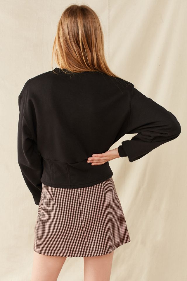 Urban Renewal Recycled Tie-Front Corset Sweatshirt #2