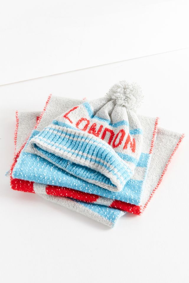 City Intarsia Pompom Beanie #2