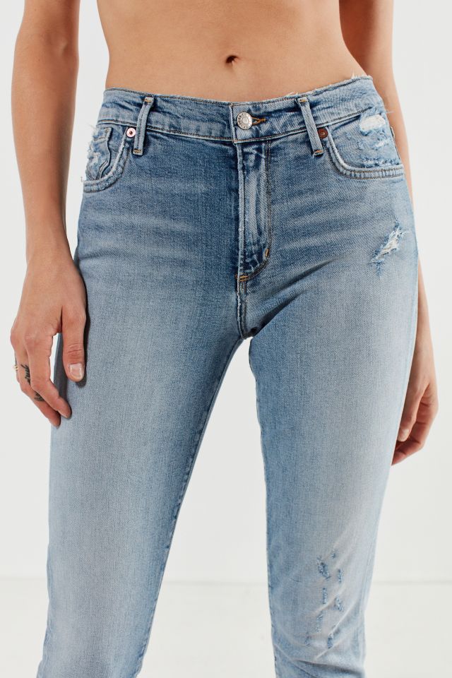 AGOLDE Sophie High-Rise Distressed Cropped Skinny Jean – Vertigo #4