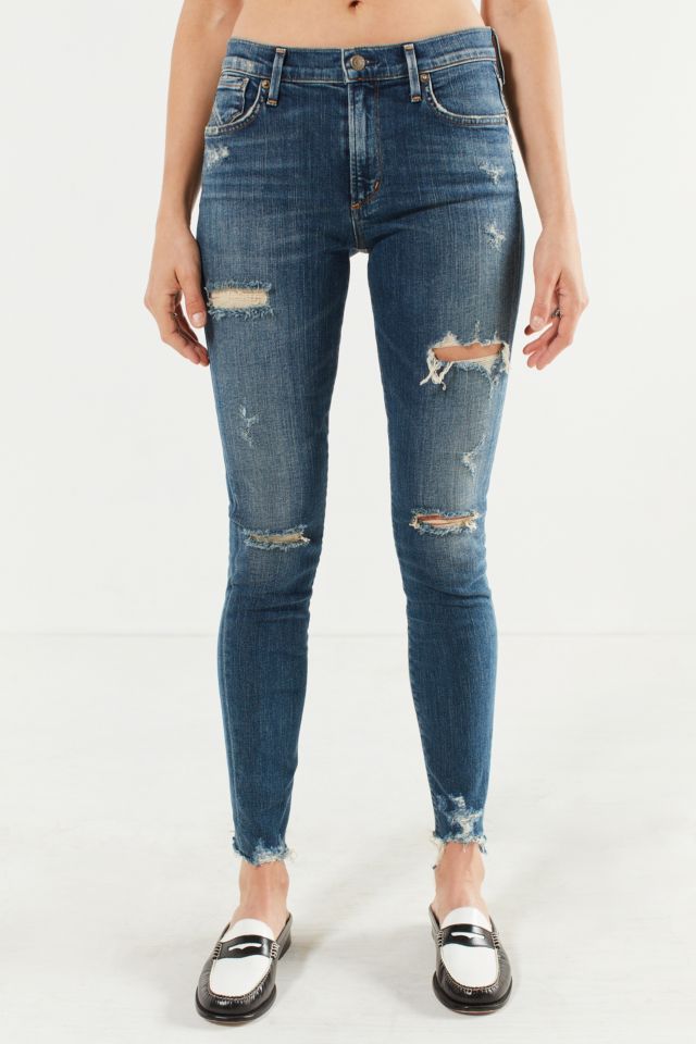 AGOLDE Sophie High Rise Distressed Cropped Skinny Jean Edition