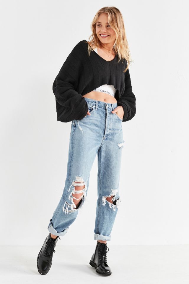 AGOLDE 90s Straight Leg Ripped Jean Fall Out