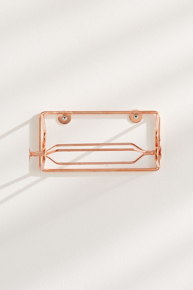 Distributeur de papier hygiénique minimaliste en or rose #1