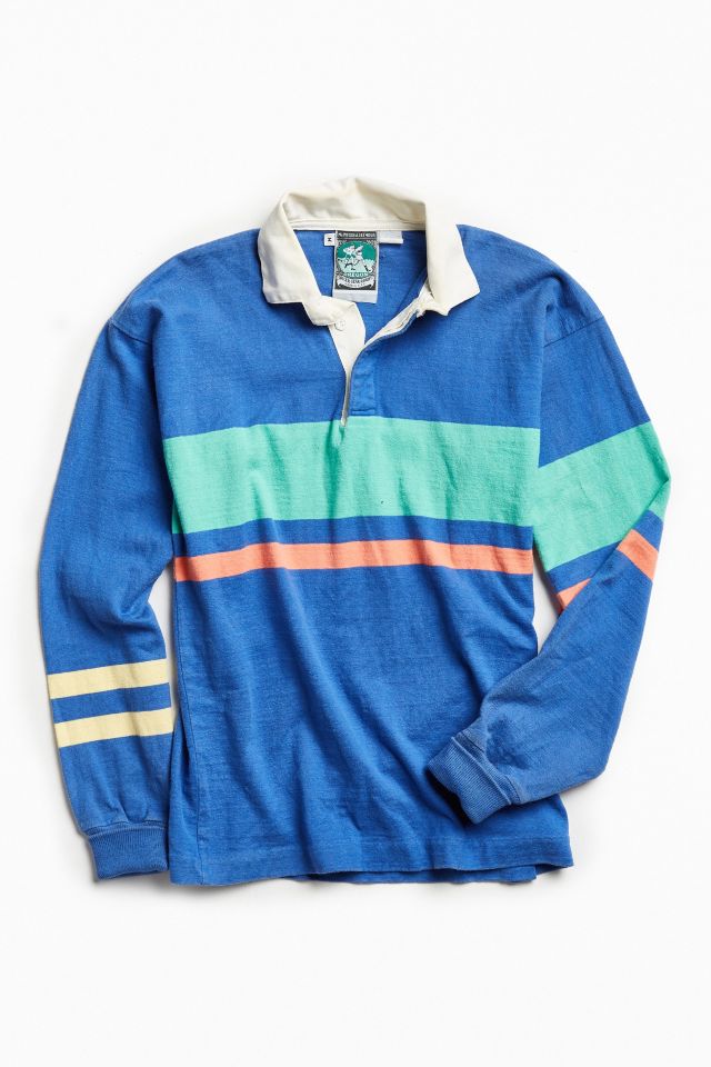 Vintage McIntosh & Seymour Pastel Stripe Rugby Shirt | Urban Outfitters